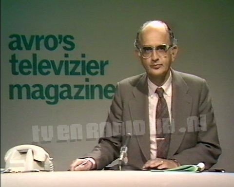 Televizier Magazine / AVRO Televizier • presentatie • Jaap van Meekren