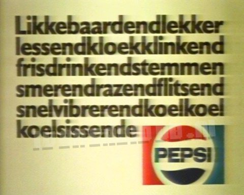Pepsi • Woorden