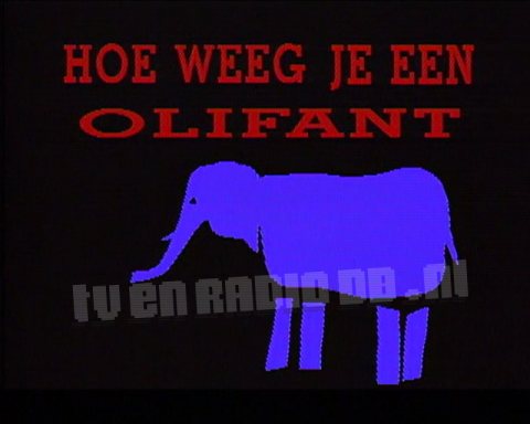 Hoe Weeg Je een Olifant? Hoe Weeg Je een Olifant?