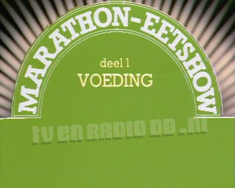 De VPRO Marathon Eetshow De VPRO Marathon Eetshow