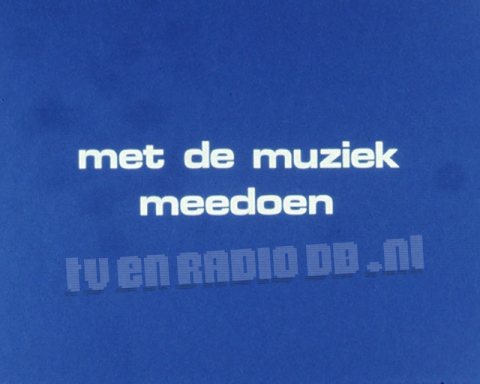 Met de Muziek Meedoen